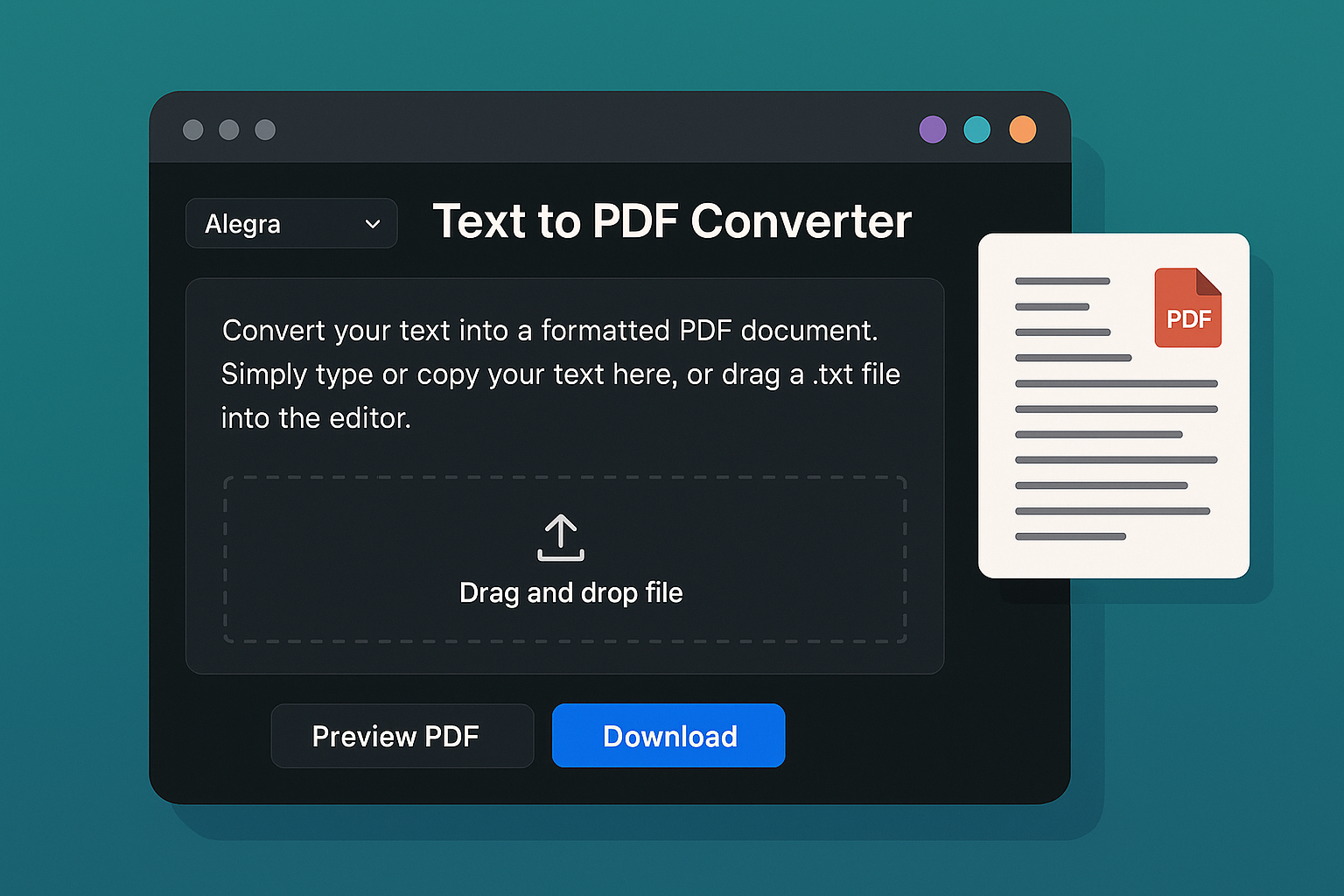 20250422_2251_Stylish PDF Converter_simple_compose_01jsf85r08ejjrrx14ade0c68r