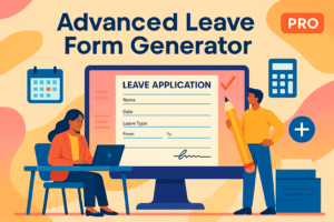 Advanced Leave Form Generator Pro 1