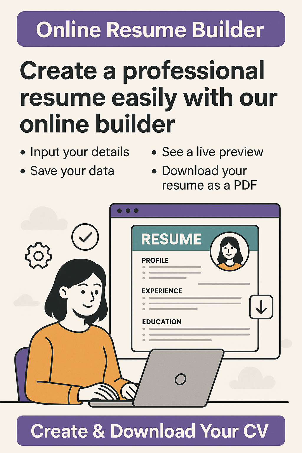 20250508_1816_Online Resume Builder_simple_compose_01jtqywj7bejxbc113eggd9y85