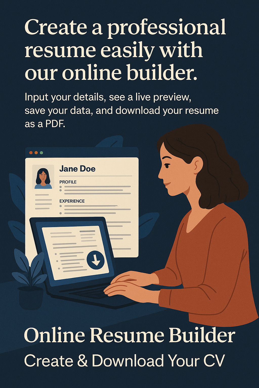 20250508_1844_Stylish Online Resume_simple_compose_01jtr0estze7c86crqvj70db5f